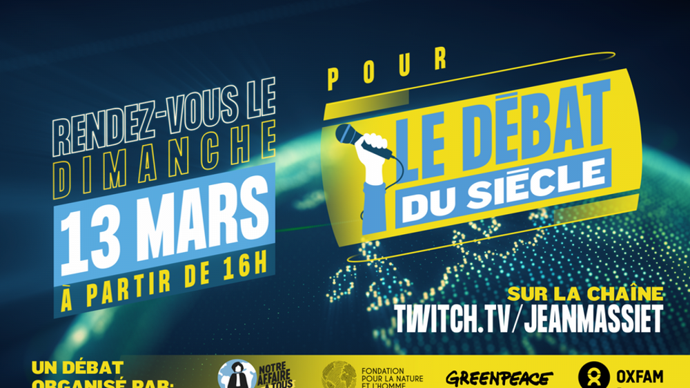 A suivre sur Twitch le Débat du Siècle